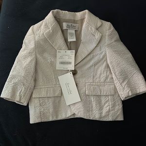 NWT, Janie and Jack baby seersucker jacket